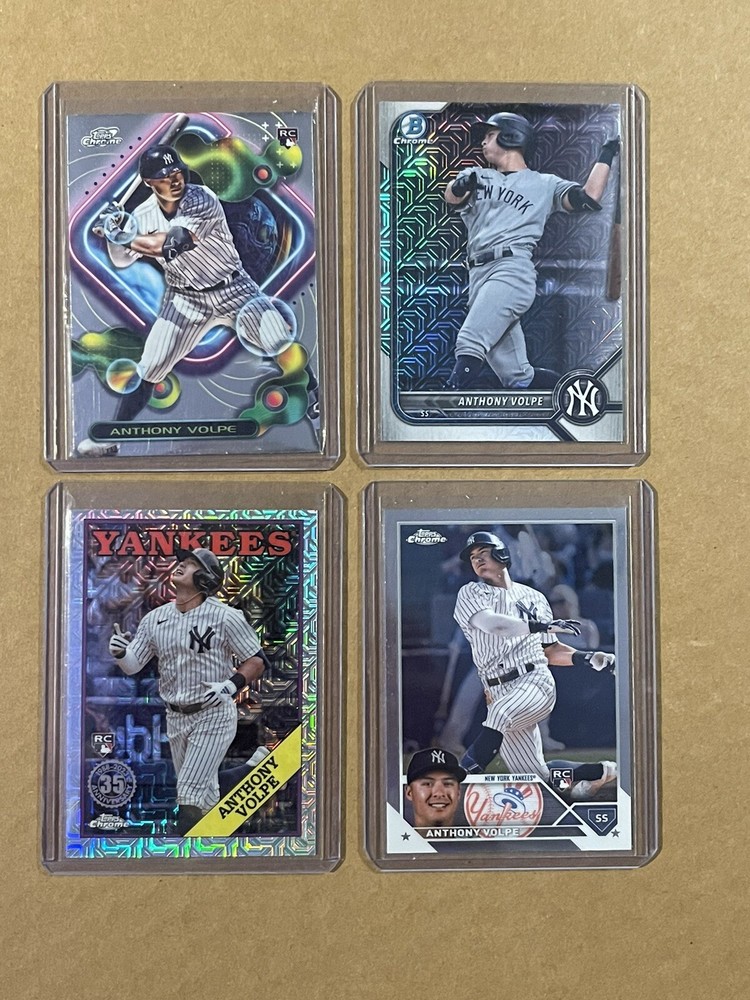Anthony Volpe ROOKIE Lot (4) Topps Chrome Cosmic Bowman RC  New York Yankees 🔥