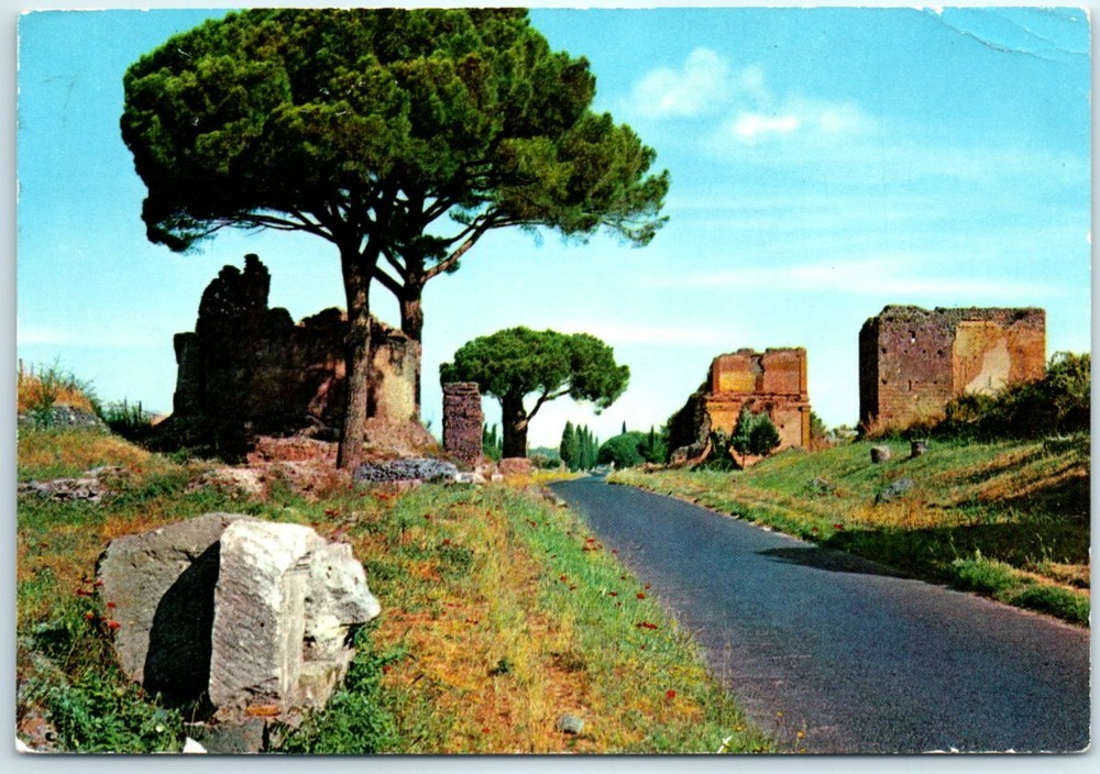Postcard - Old Appian Way - Rome, Italy