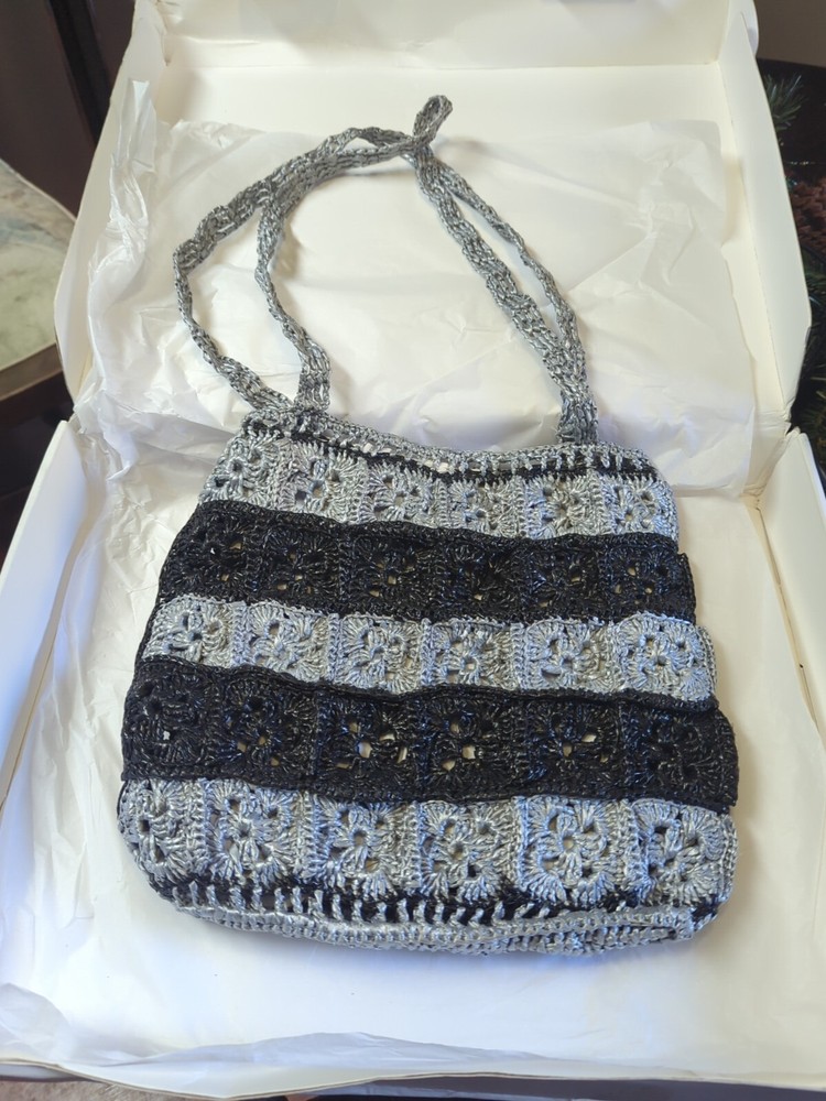 Stylish Ladies Crochet Purse Hand Bag.