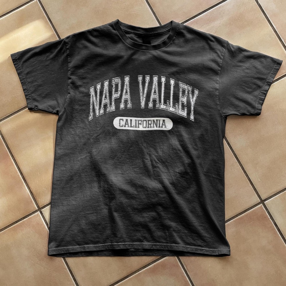 Napa Valley California Vintage Distressed Souvenir Wine Country Tee