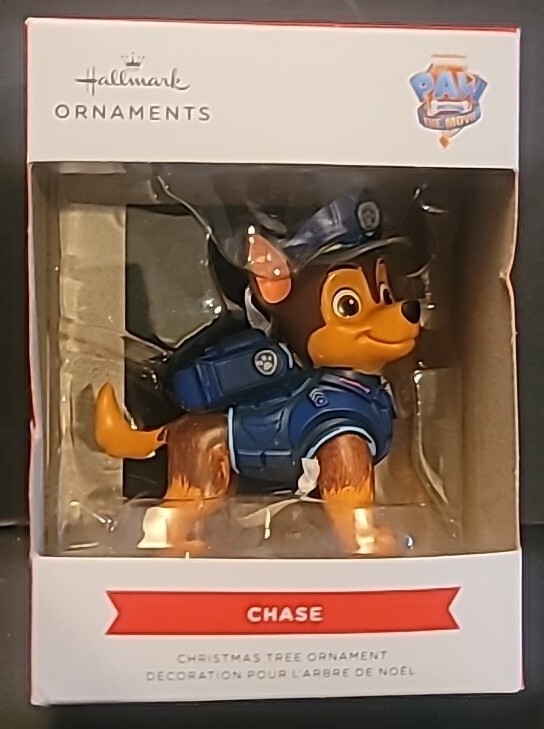 2023 Hallmark Red Box Christmas Tree Ornament Paw Patrol The Movie Chase - New