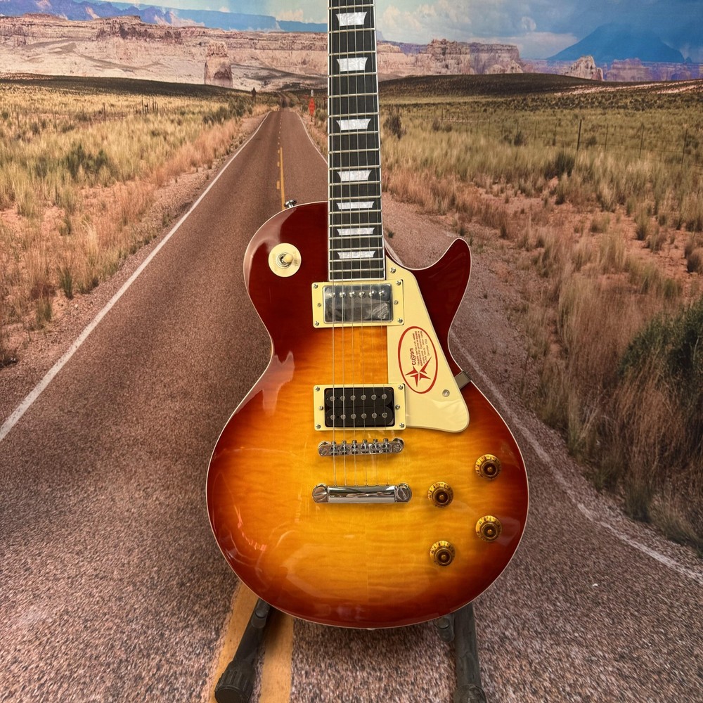 Jimmy page Electric Guitar Tiger Stripes 6 stings gitaar Redwood Fretboard