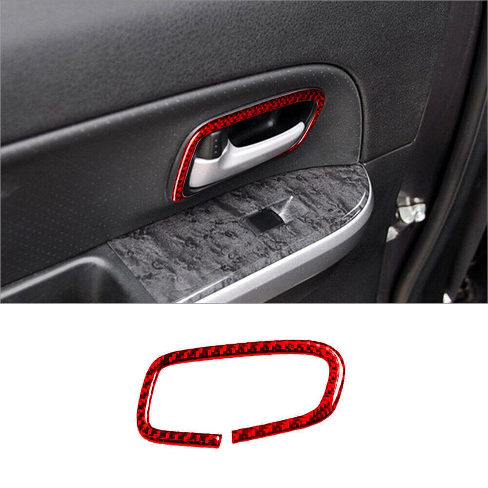Suzuki Grand Vitara Red Carbon Fiber Rear Door Handle Cover Driver Side