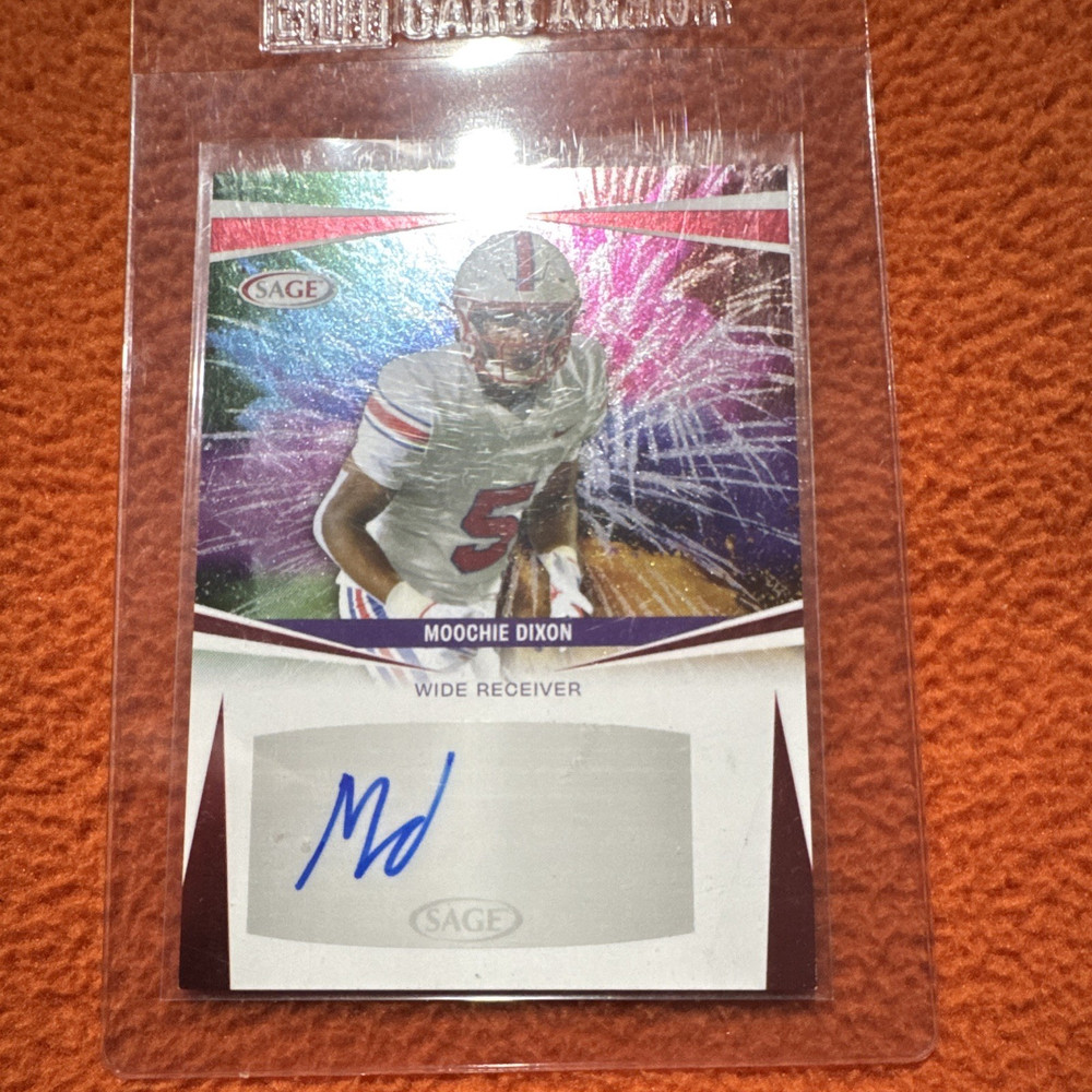 SAGE 2025 Sage Low Series Moochie Dixon SMU Mustangs NCAA Auto Insert #A-MD