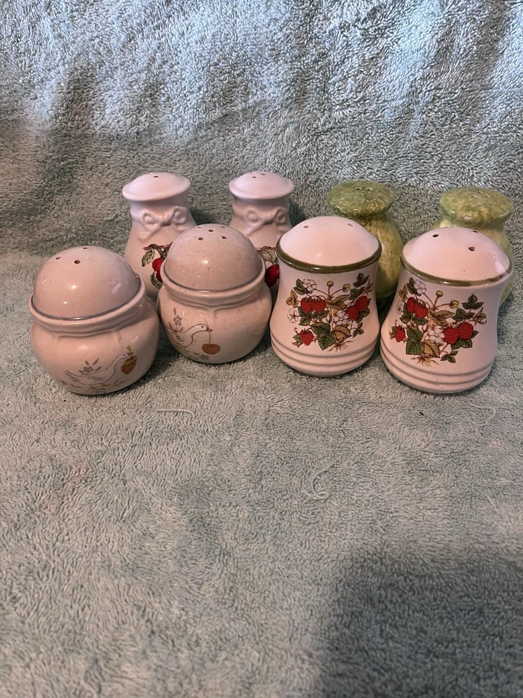 Collection Of Vintage Ceramic Salt And Pepper Shakers