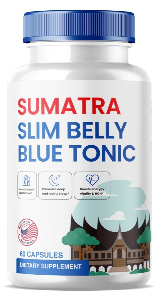 Sumatra Slim Belly Blue Tonic Capsules to Support Weight loss and Energy 60ct