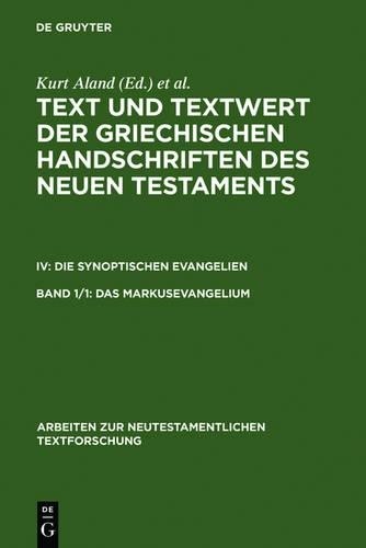 Kurt Aland Das Markusevangelium (Hardback)