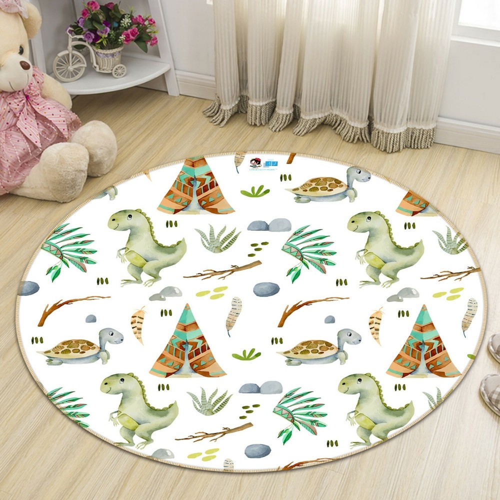 3D Dinosaur Tortoise NAO4519 Game Rug Mat Elegant Photo Carpet Mat Fay
