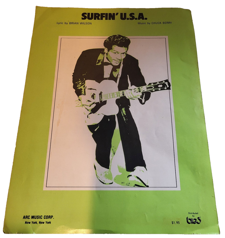 Chuck Berry Surfin' U.s.a. Sheet Music Piano Vocal Guitar Chords Junk Journal