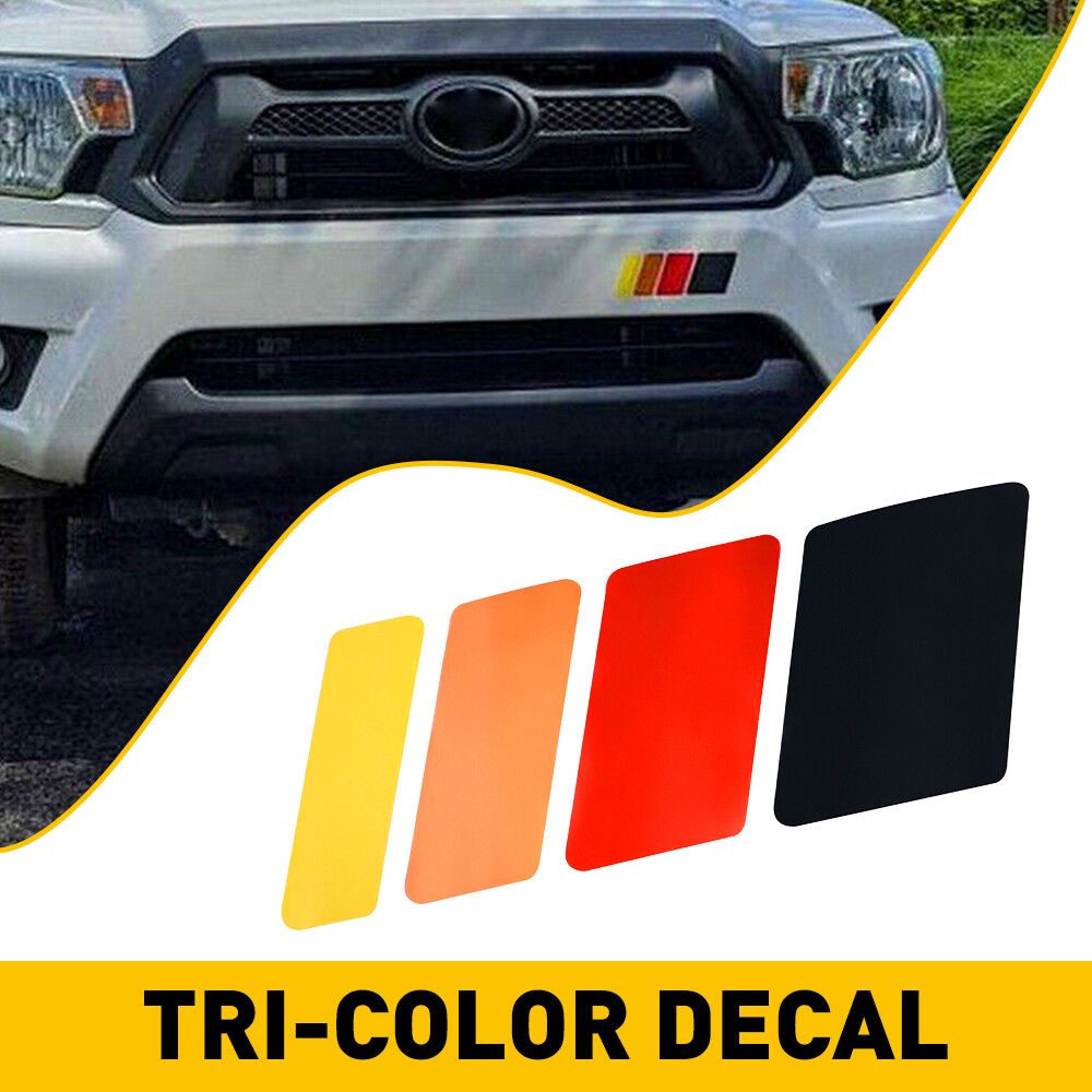 Classic Retro Stripe Tri-Color Style Decal Sticker Toyota/Lexus, For etc 13inch