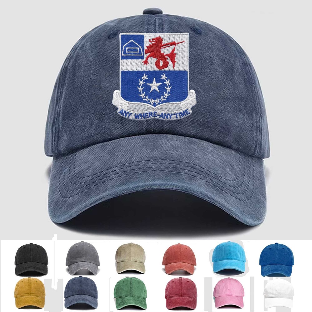 Custom Embroidered Hat 57th Infantry Regiment, Veteran Cap, Trucker Hat, Gift