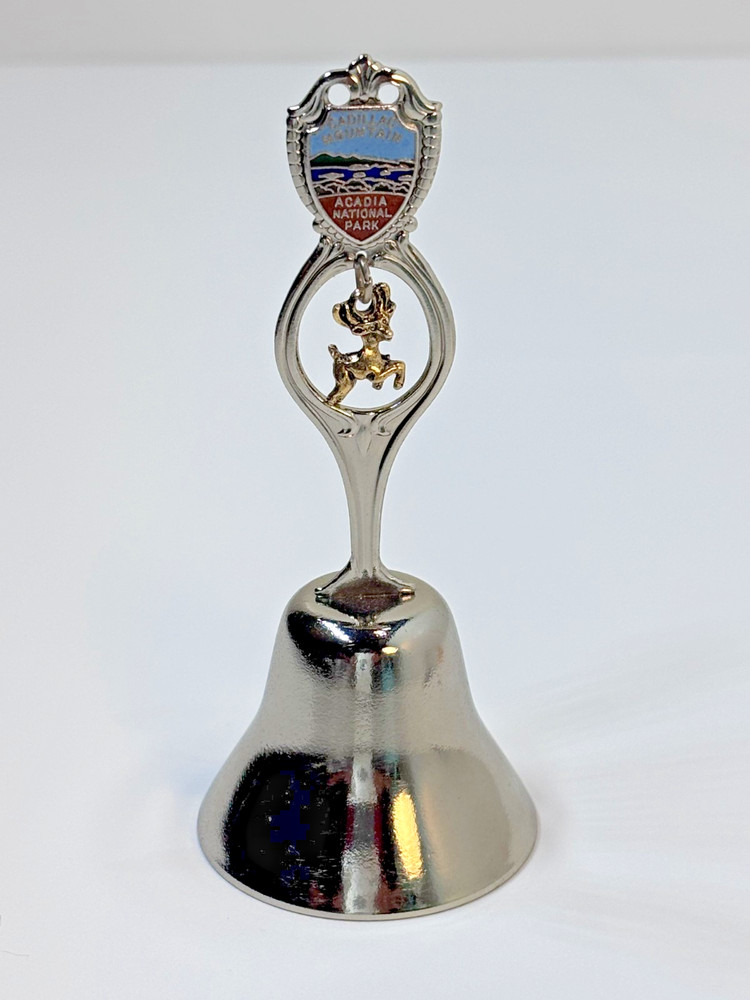 Vintage Cadillac Mountain Acadia National Park Souvenir Bell 3-1/2