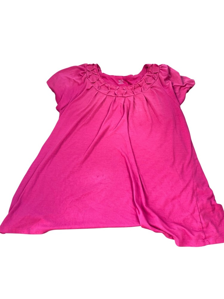 a.n.a A New Approach Women's Pink Flutter Sleeve Blouse Top 1X Plus Size