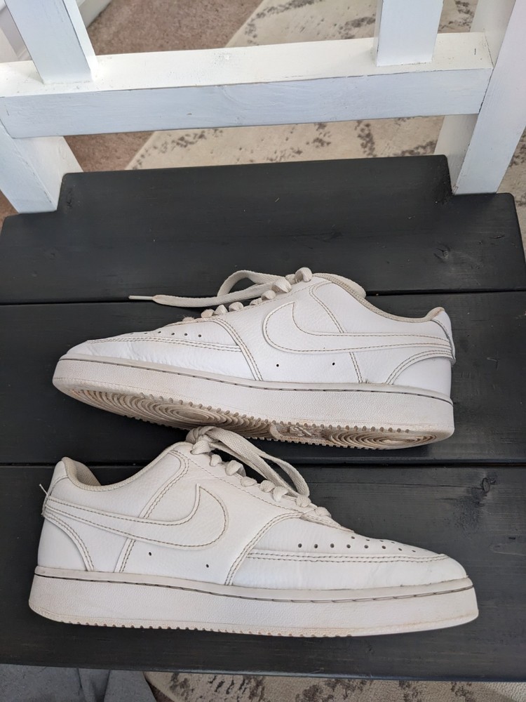 Nike Womens Court Vision Low White Casual Shoes Sneakers Size 8