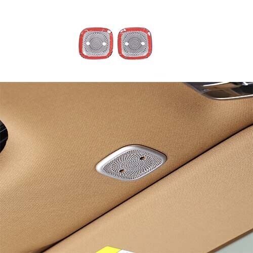 Cover Trim Top Roof Speaker Sound Silver Steel For Range Rover L460 2022-2024