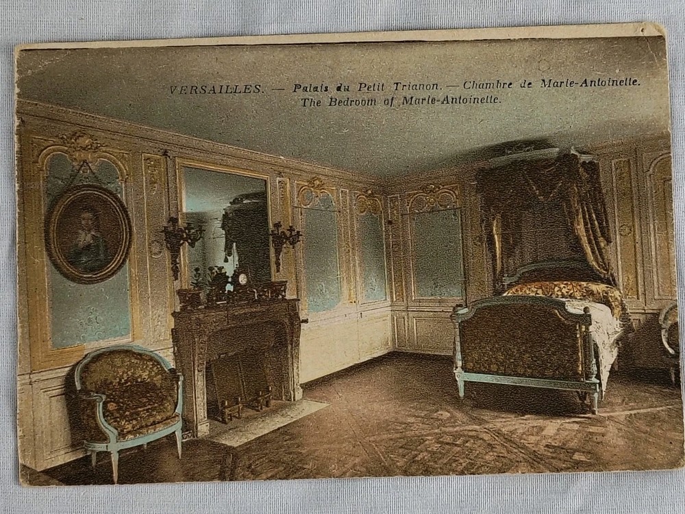 Versailles Petit Trianon Marie Antoinette Bedroom Vintage Postcard