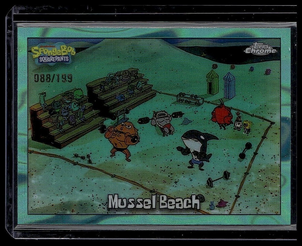 2025 Topps Chrome SpongeBob Mussel Beach /199