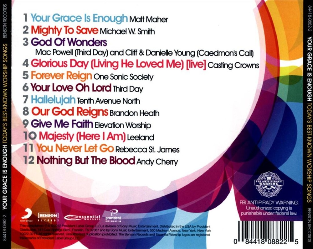 Various Artists - Your Grace Is Enough: Best Worship Songs CD  