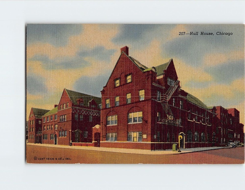 Postcard Hull House Chicago Illinois USA