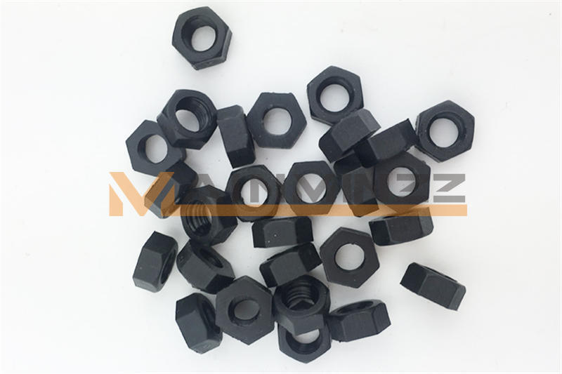 20-50pcs m2 m2.5 m3 m4 m5 m6 m8 Black Nylon Hex Nut