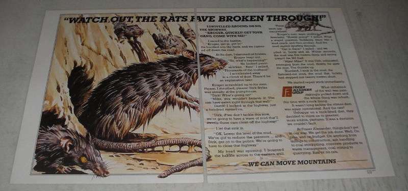 1988 Fraser Alexander Group Ad - The Rats Have Broken Through