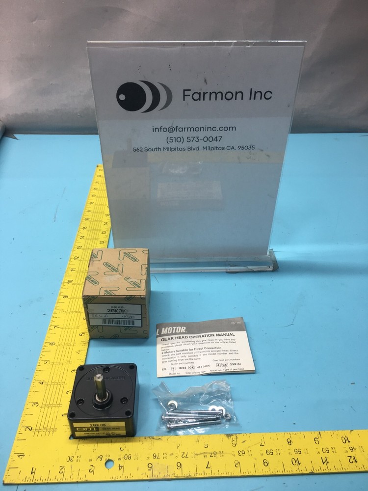 ORIENTAL MOTOR 2GK3K GEAR HEAD, 178011