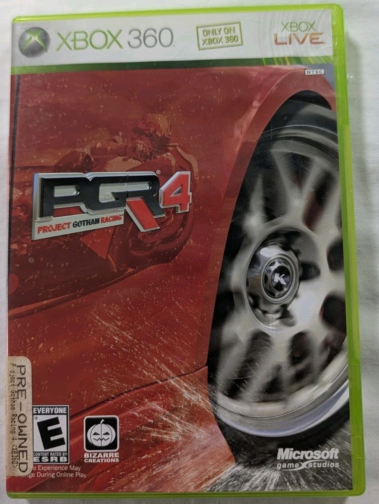 Project Gotham Racing 4 PGR 4 (Xbox 360, 2007) Case & Disc - Tested Clean