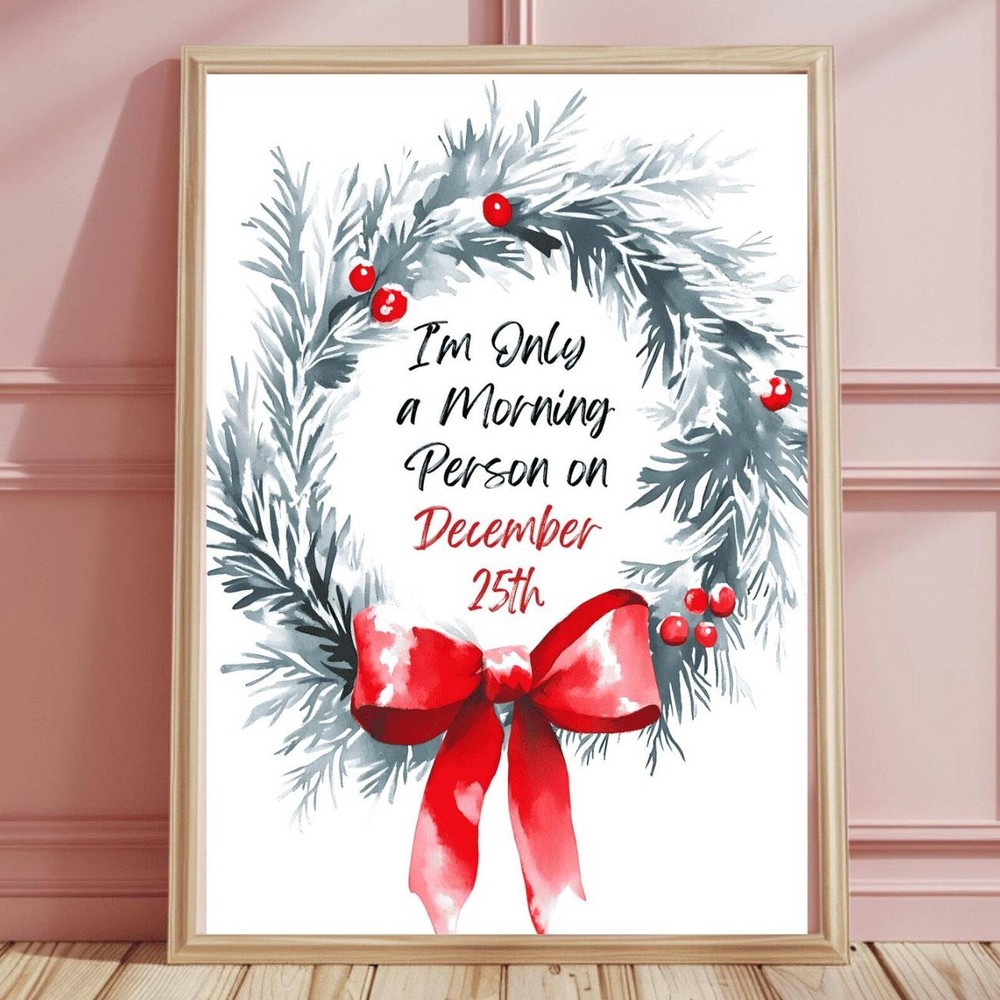 Mistletoe Wreath Wall Art Mistletoe Wreath Holiday Decor Classical Christmas