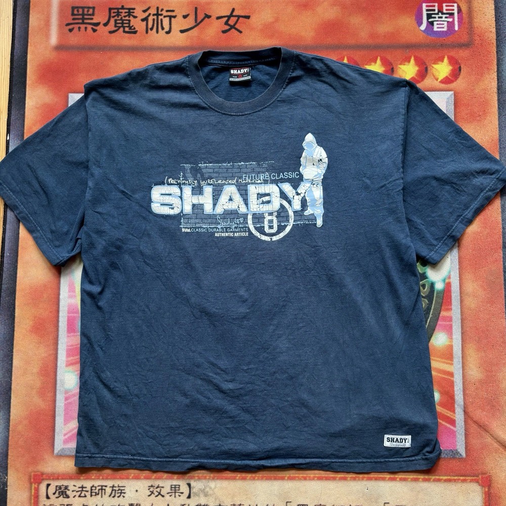 Vintage Eminem Shirt Mens Large Navy Rap Hip Hop Shady LTD Street Wear Y2K Tee