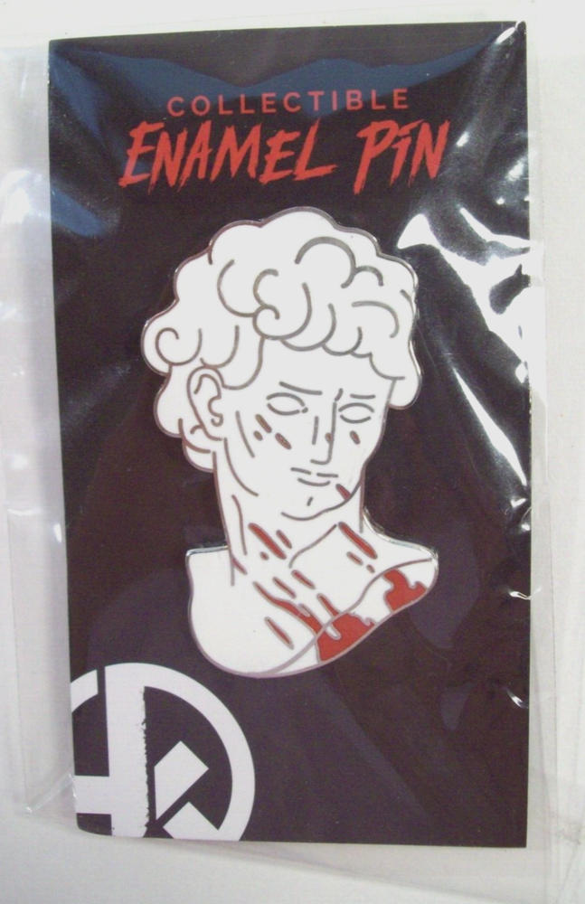 New Hunter Killer Bloody Statue Enamel Pin - David Bust Collectible