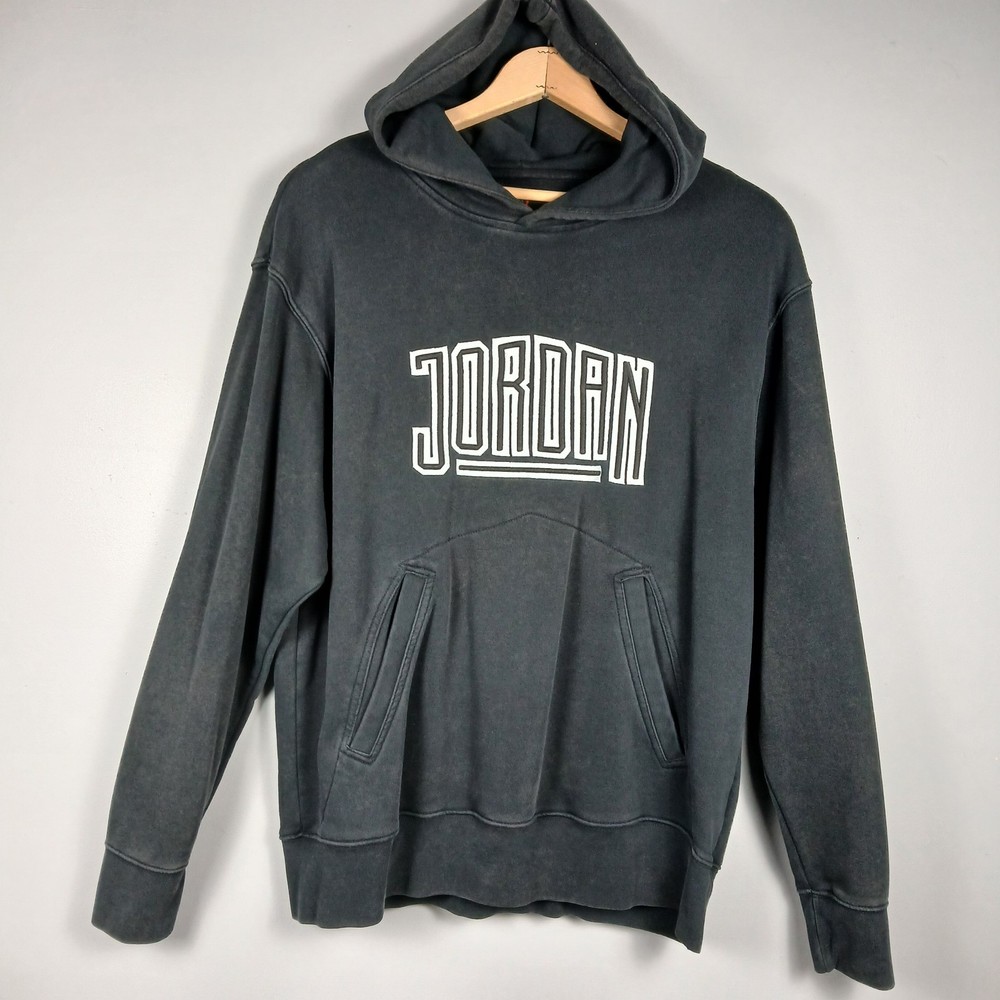 NIKE Air Jordan Sweater Men  Size Large Color Black Hoodie Pullover
