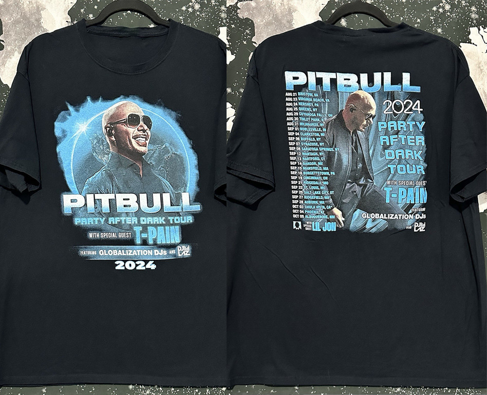 Vintage Pitbull Party After Dark Tour T-shirt S to 5XL BA441