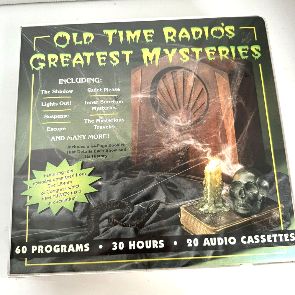 Audio Cassettes Old Time Radio's Greatest Mysteries 20  Radio Spirits 30 hours