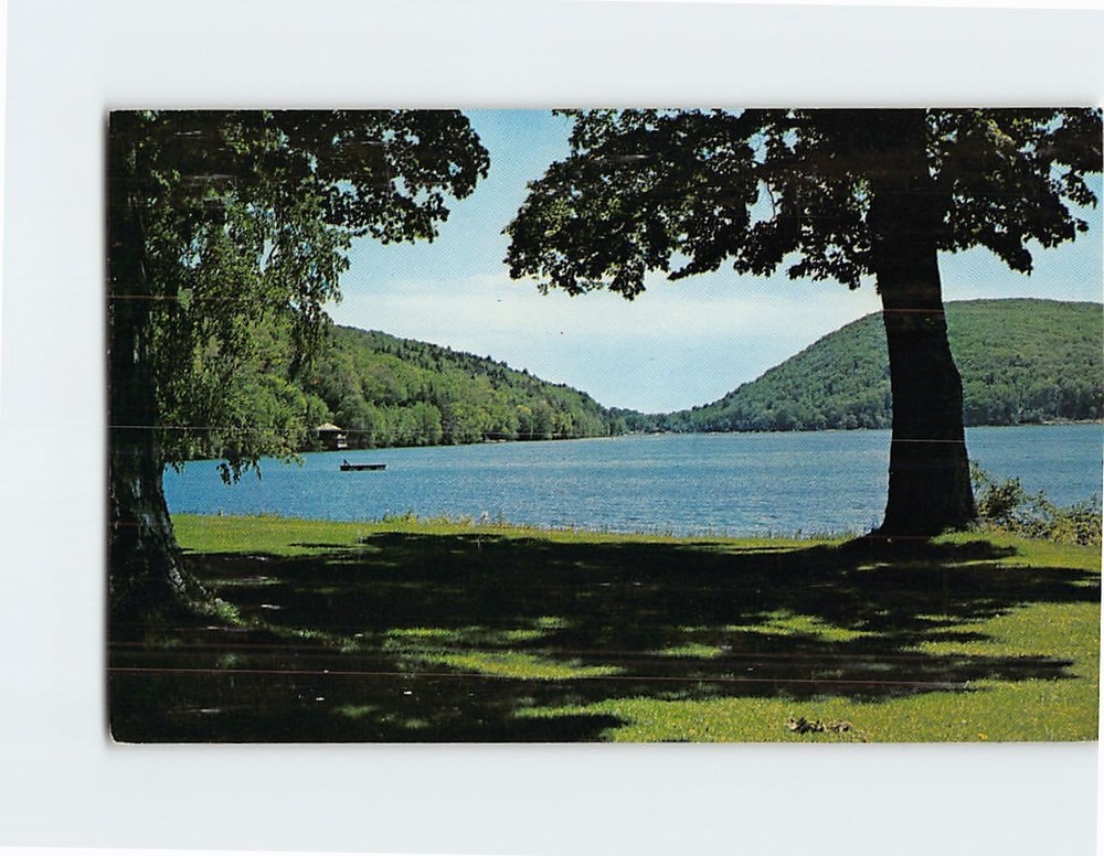 Postcard Mount Bushnells Lake Waramaug New Preston Connecticut USA