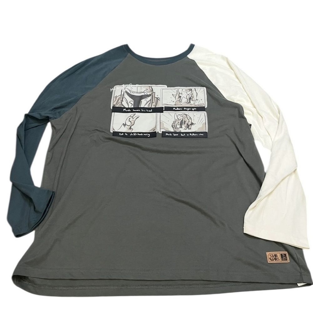 Disney Star Wars Concept Series Mandalorian Grogu Long Sleeve T-Shirt Size 3XL