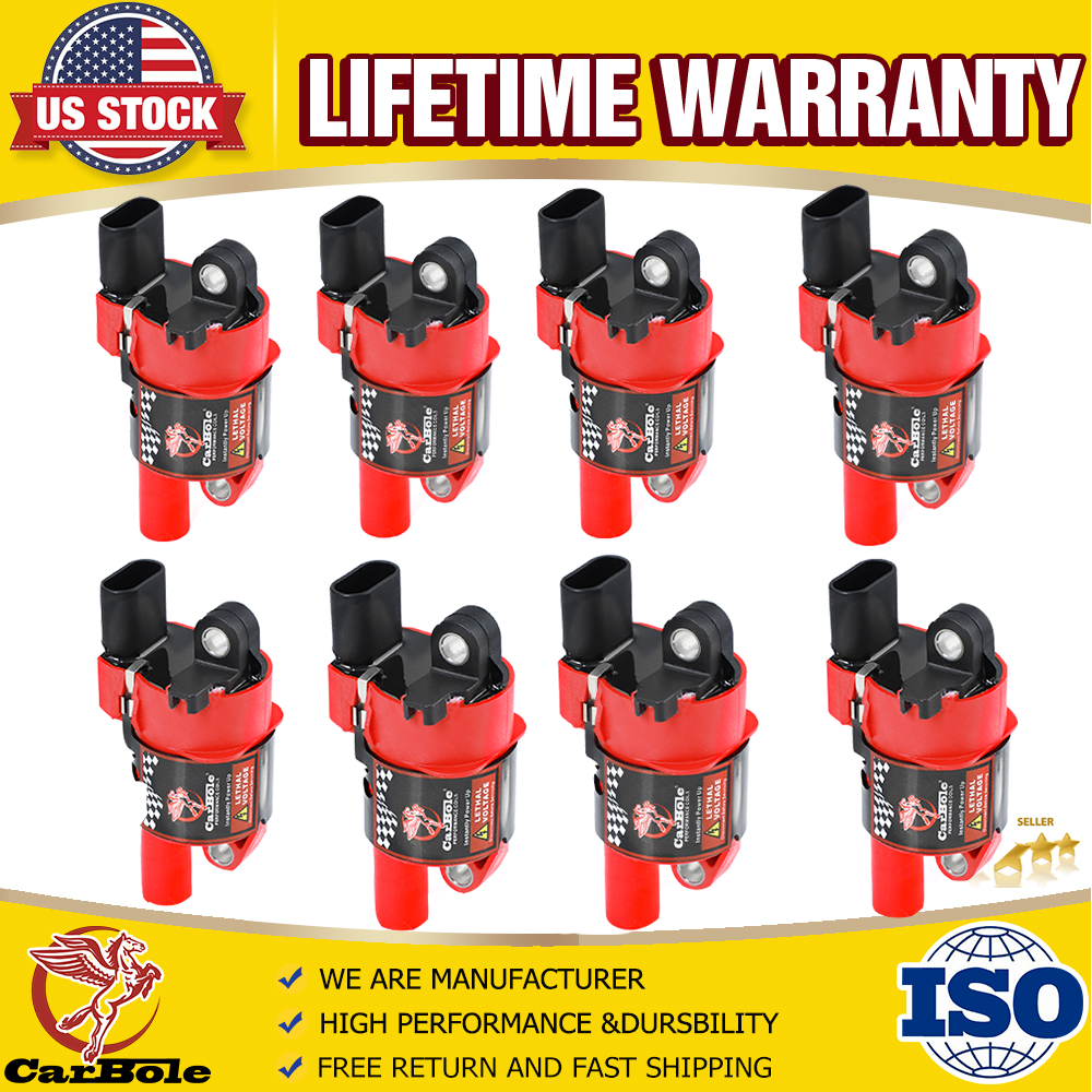 8PCS High Performance UF414 Ignition Coil For Chevy GMC Buick 5.3/6.2L V8 D514A