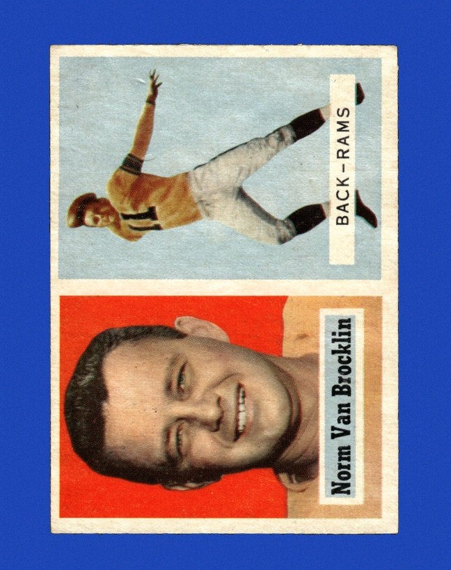 1957 Topps Set-Break # 22 Norm Van Brocklin EX-EXMINT *GMCARDS*Consign with Greg Morris Cards
