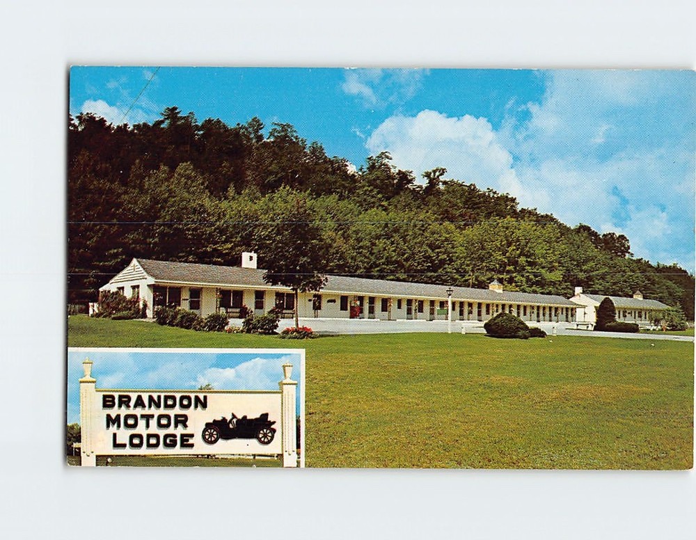 Postcard Brandon Motor Lodge Brandon Vermont USA