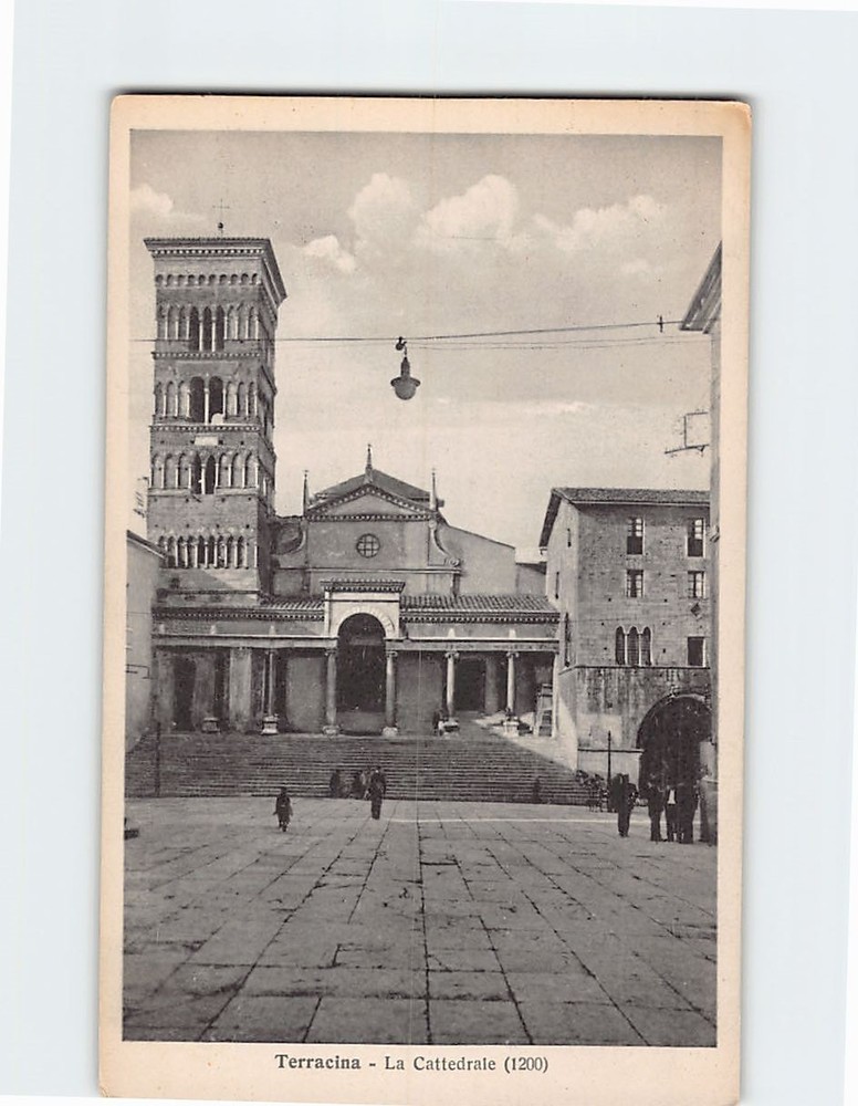 Postcard La Cattedrale Terracina Italy