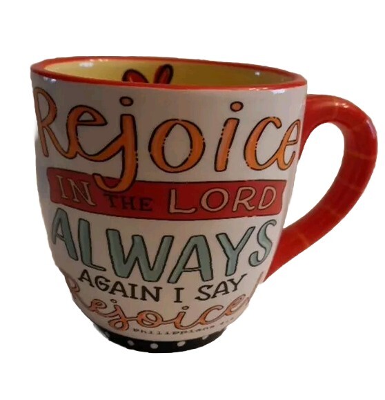 Mugs KALYN DUNKS Rejoice In The Lord Always Collectibles Mug Kitchen & Home