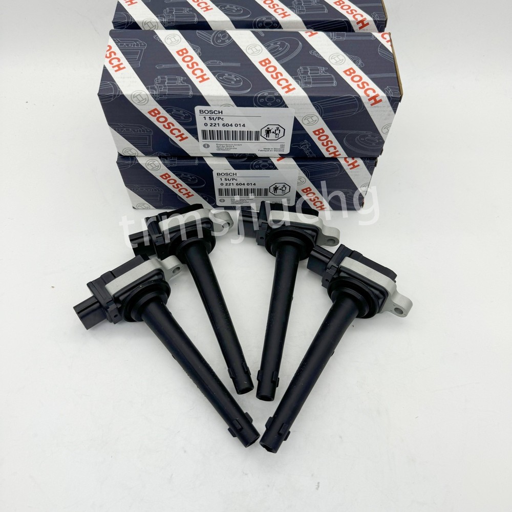 4Pcs 0221604014 Ignition Coil For 2007-2012 Nissan Sentra Sedan 2.0L L4 Bosch