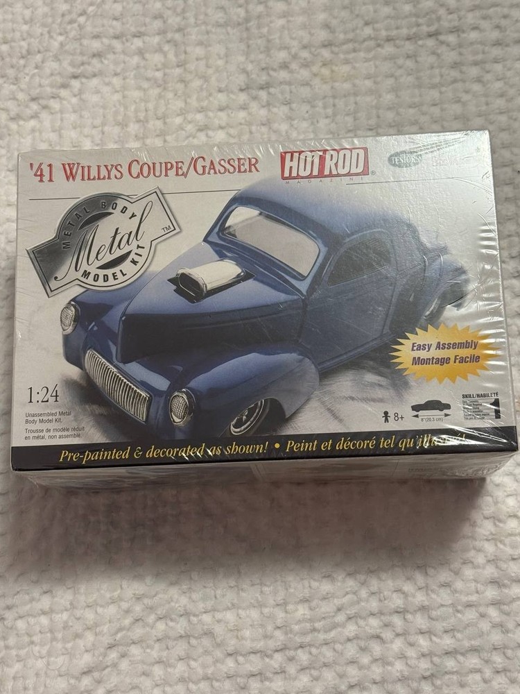 Testors 41 Willys Coupe/Gasser 1:24 Model Kit  Sealed