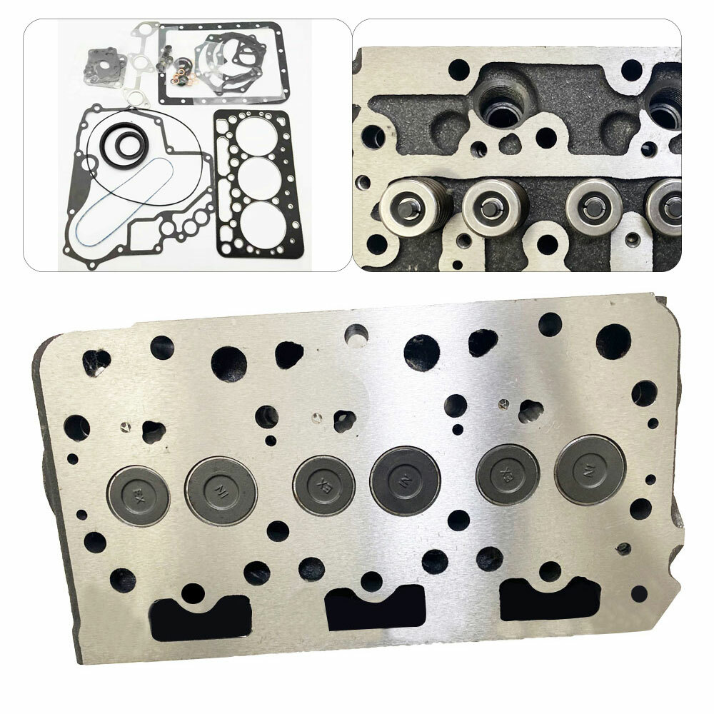 D782 New Complete Cylinder Head Assy & Full Gasket Set for Kubota D782 Engine