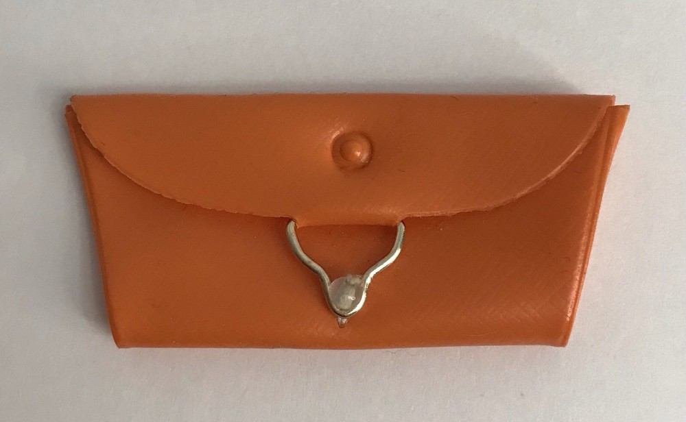 Vintage BARBIE COUNTRY FAIR / PAK Pack FRANCIE Orange Clutch Purse