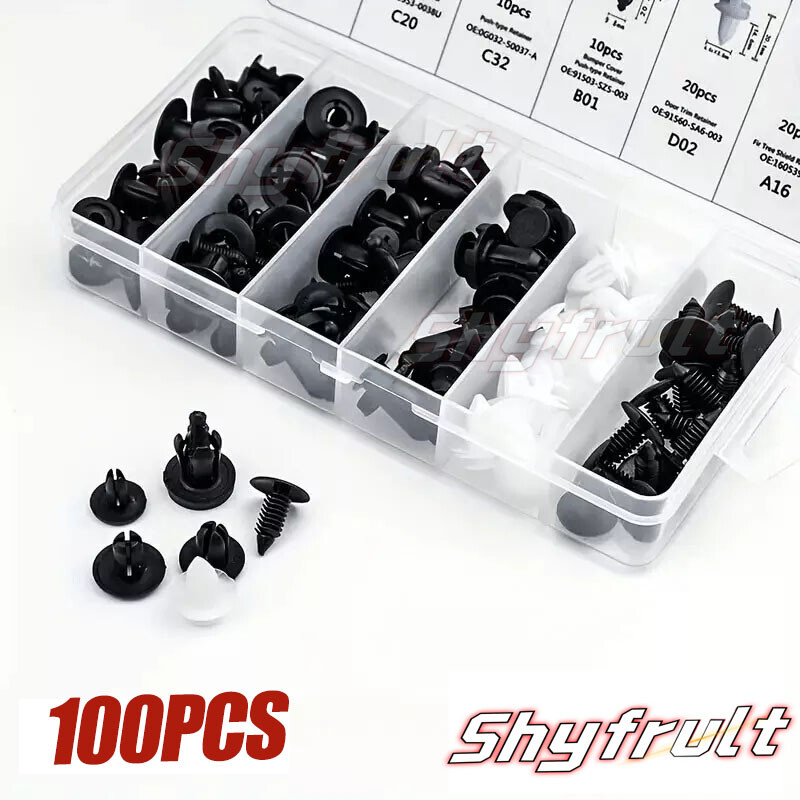 100x For Chrysler Bumper Fender Liner Push Type Retainer/Clips Fixing-Fastener