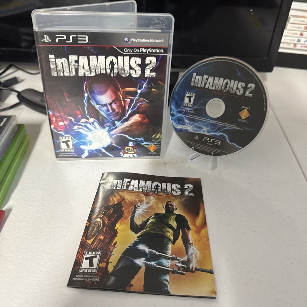 Sony PlayStation 3 PS 3 Infamous 2 Complete with Manual, CIB ML421