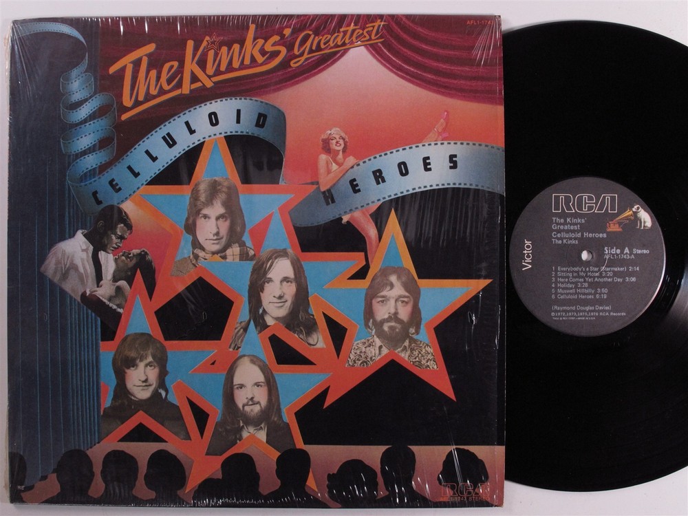 KINKS Celluloid Heroes RCA LP VG+ SHRINK d