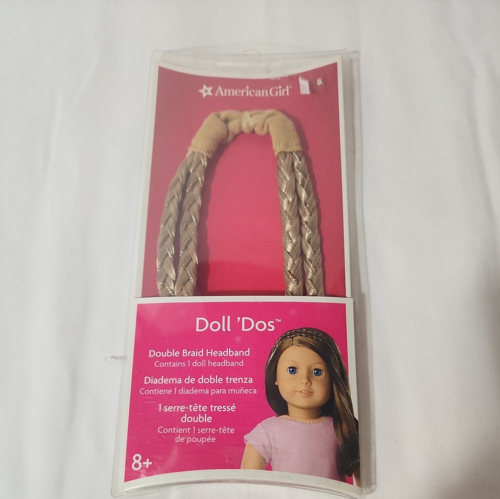 American Girl Doll ‘Dos Double Braid Headband – Blond – Fits 18