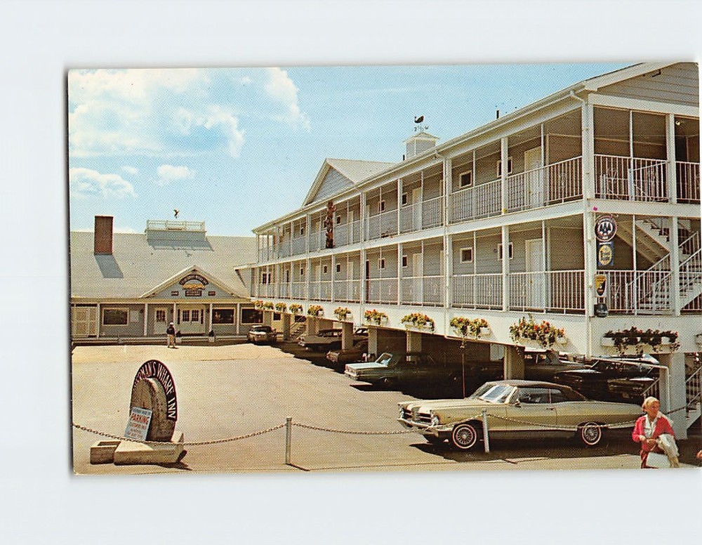 Postcard Fishermans Wharf Inn Boothbay Harbor Maine USA