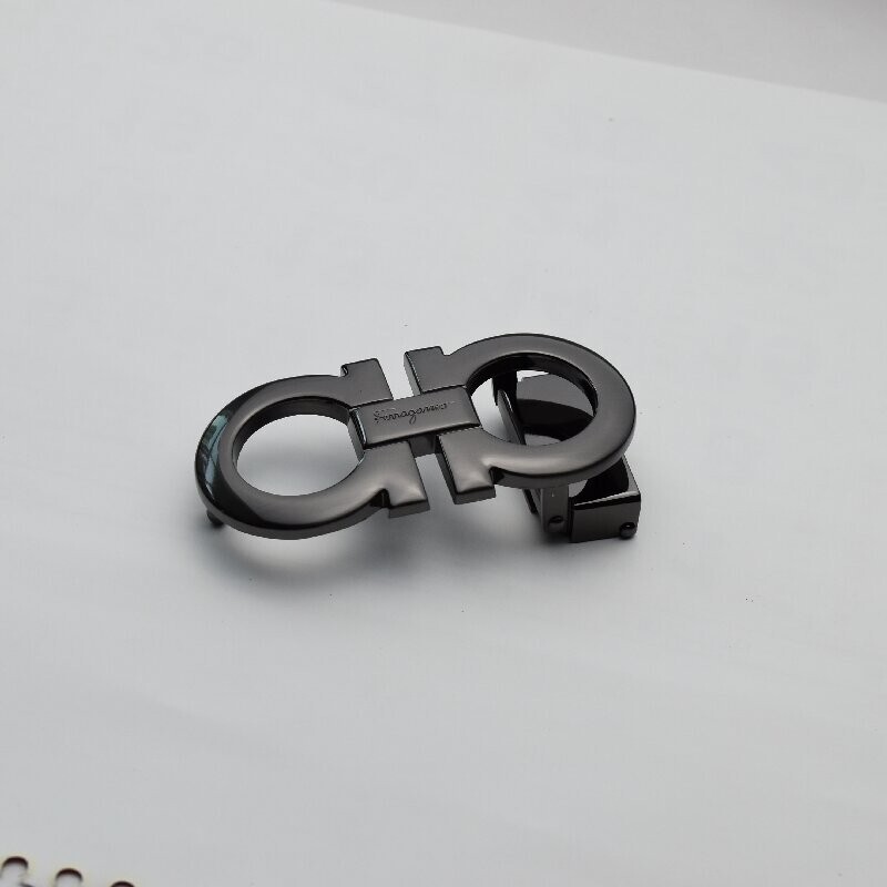 Salvatore Ferragamo Alloy Classic Buckle for 34-35mm leather strap Black Mint